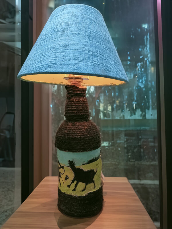 Liquor Bottle Lamp Shade with Art Effect